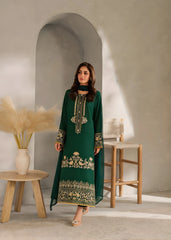 Green Willow – Embroidered 3PC