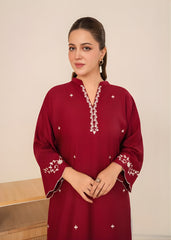 Maroon Majesty-2PC Stitched