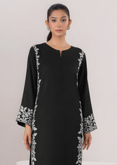 Black Linen-2PC Stitched