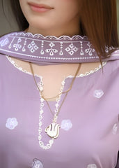 Lilac Charm – Embroidered 3PC