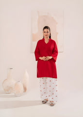 Crimson 2PC Embroidered