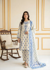 Crystal Sky – Silk 3PC Stitched