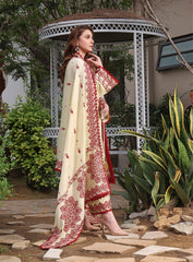 Crimson Winter – Embroidered 3PC