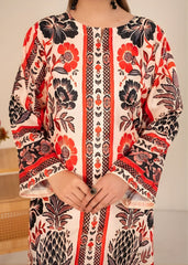 Cream Floral-3PC Stitched