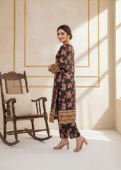 Midnight Charm – Silk 3PC Stitched