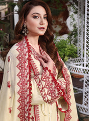 Crimson Winter – Embroidered 3PC